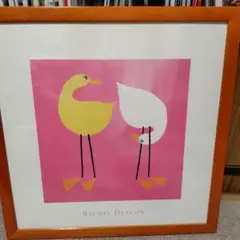 Rachel Deacon 鳥の版画44cm☓44cm