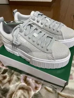 PUMA パッチワークスニーカー グレー