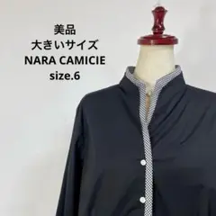 79美品　大きいサイズ　NARA CAMICIE ブラック　シャツ