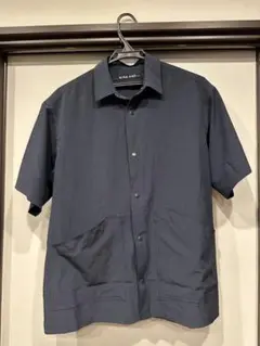 ニコアンド　ACTIVE SETTER メンズシャツ ネイビー　サイズS