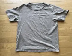 無印　コットン クルーネック Tシャツ　ベージュ