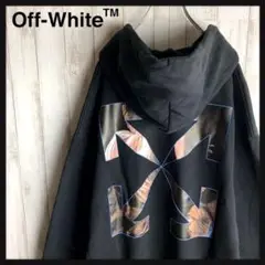 【限定モデル】オフホワイト☆バックプリント クロスアロー 定番カラー 人気ロゴ