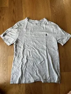 ポロ刺繍 グレー Tシャツ