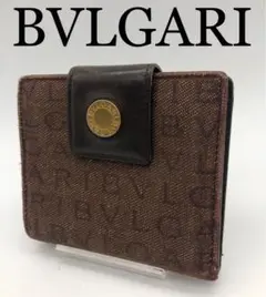 BVLGARI ブランド ブラウン 折り財布 お洒落 メンズ レディース
