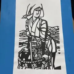 切り絵《行く春》