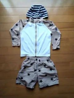 【美品】ラッシュガード&水着セット　95cm