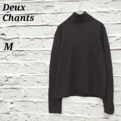 R3476/Deux Chants【M】タートルネックセーター ウール ブラック