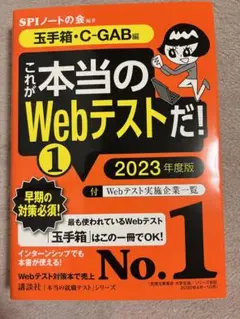 【玉手箱・C―GAB編】 これが本当のWebテストだ! (1) 2023年度版