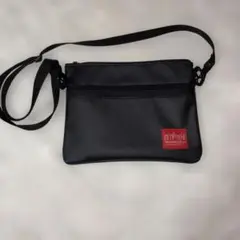 中古 マンハッタンポーテージ マットビニール ショルダーバッグ ブラック 防水
