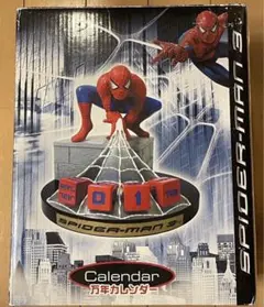 スパイダーマン　万年カレンダー　フィギュア