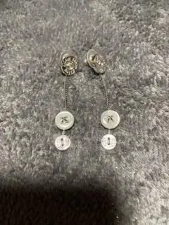 ディオール Dior ピアス アクセサリー ジュエリー ボタンモチーフ シルバー
