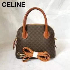 《極美品》CELINE 2way ミニ ハンドバッグ マカダム柄 pvc
