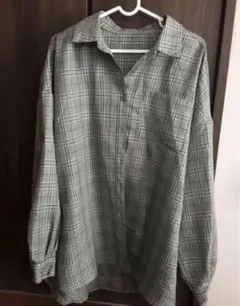 シャツ　ゆったり　L サイズ　チェック