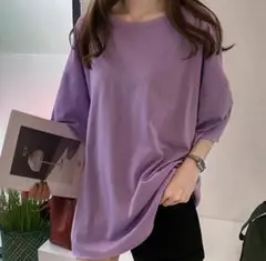 無地 レディース Tシャツ カジュアル 切りっぱなし 半袖 ビッグサイズ