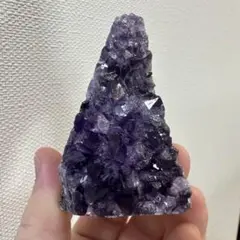 濃紫の煌めきウルグアイ産☆キラキラ☆アメジストクラスターパワーストーンA752
