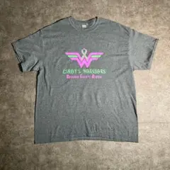 【ヴィンテージ】プリントTシャツ　USA インポート　グレー　古着　ZSM1