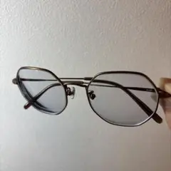 Zoffメガネ（度入り）ブルーレンズ