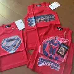 SUPERMAN超レトロ冒険時代スーパーマン タンクトップ 3枚4、6、8歳