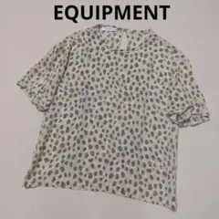 【美品♡】 EQUIPMENT　エキプモン　レオパード柄 半袖カットソー
