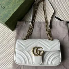 グッチ GGマーモント キルティング スモール ショルダーバック