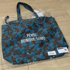 sale 新品 aristella ラタ プリントトートバッグ ブルー