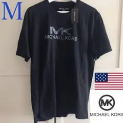 レア 新品 マイケルコース USA メンズ ロゴ Tシャツ M 黒