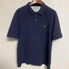 NAUTICA ノーティカ ネイビー ポロシャツ 半袖 XL