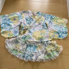 子供甚平 柄が可愛い　色味も可愛い　100サイズ