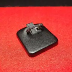 【ヴィンテージ】12号 ブラックデザインリング レトロ R5