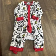 スヌーピー フリースロンパース 70cm