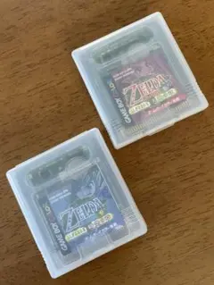 【動作未確認】2セットゼルダの伝説 大地の章 時空の章 ゲームボーイカラーソフト