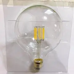 エジソン電球 LED 8W クリア電球 G125 ボール電球 口金E26