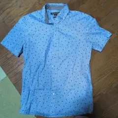 MICHAEL KORS ブルー パターン 半袖シャツ XS