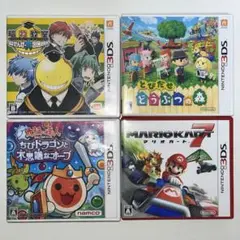 Nintendo 3DS （太達、マリカ7、暗殺、とび森）計4ソフト