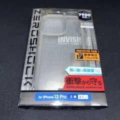 新品 未開封 iPhone 13 pro ケースZEROSHOCK灰色 エレコム
