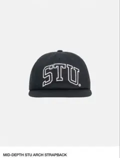Stussy MID-DEPTH STU ARCH STRAPBACK キャップ