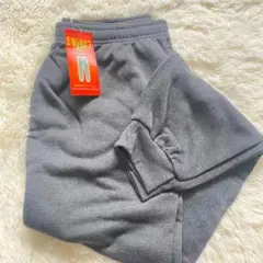 4L チャコールグレー スウェットパンツ 極暖 裏起毛 部屋着 男女兼用