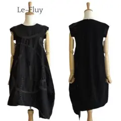 【Le-Fluy】 アコーレ バルーンアシンメトリーヘム ノースリーブワンピース
