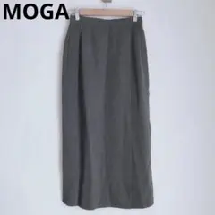 モガ　タイトスカート　ロングスカート　シンプル　きれいめ　綿　グレー