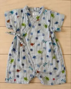 ミキハウス　miki house 男の子　甚平　昆虫　カブトムシクワガタ