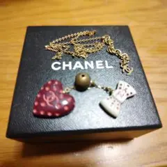 最終値下げ!難アリ CHANELリボンとハートのネックレス