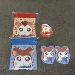 とっとこハム太郎 プチ巾着 ステッカー トンガリくん のっぽくん セリア