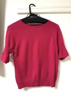 グレースコンチネンタル　カシミヤニット半袖　36