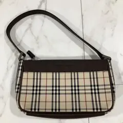 BURBERRY バーバリー ハンドバッグ ノバチェック ブラウン