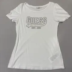 GUESS ホワイト ロゴ Tシャツ S