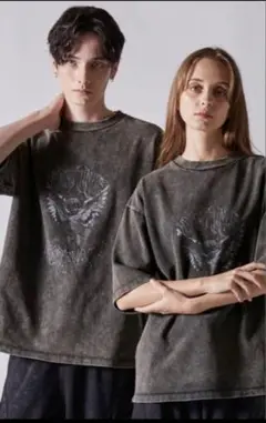 【CLEL】ハイヴィンテージデザイン半袖プリントTシャツ