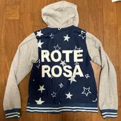 エルロデオ ローテローザ フード付き デニム パーカー