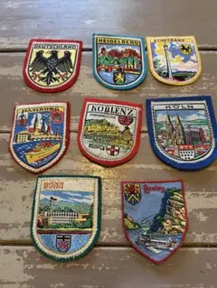 ヴィンテージ刺繍パッチセット8枚（ドイツ地域）