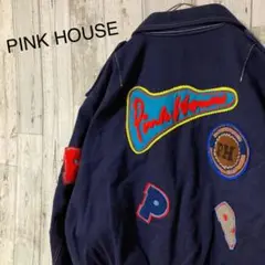 PINK HOUSE ピンクハウス ブルゾン 中綿 ワッペン キルティング