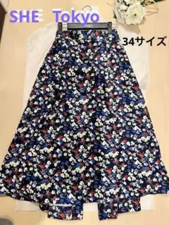 SHE Tokyo アリシア フラワースカート 34サイズ
